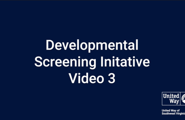Developmental Screening Initiative: Video 3