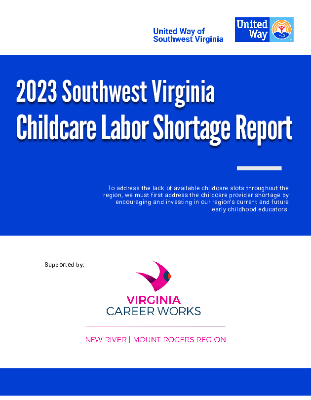 SWVA Childcare Labor Shortage Report 2023