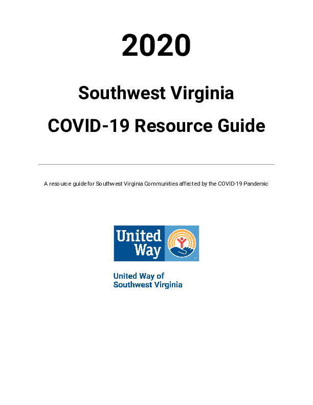 COVID-19 Southwest Virginia Resource Guide